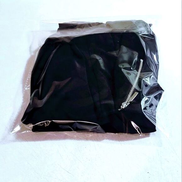 VINTAGE BLACK FLOUNCE PLEATED FESTIVE PARTY DRESS WOMEN'S SIZE 6 - Picture 9 of 9